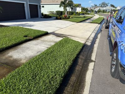Concrete Driveway & Sidewalk Cleaning — Canoe Creek Community, Parrish, FL