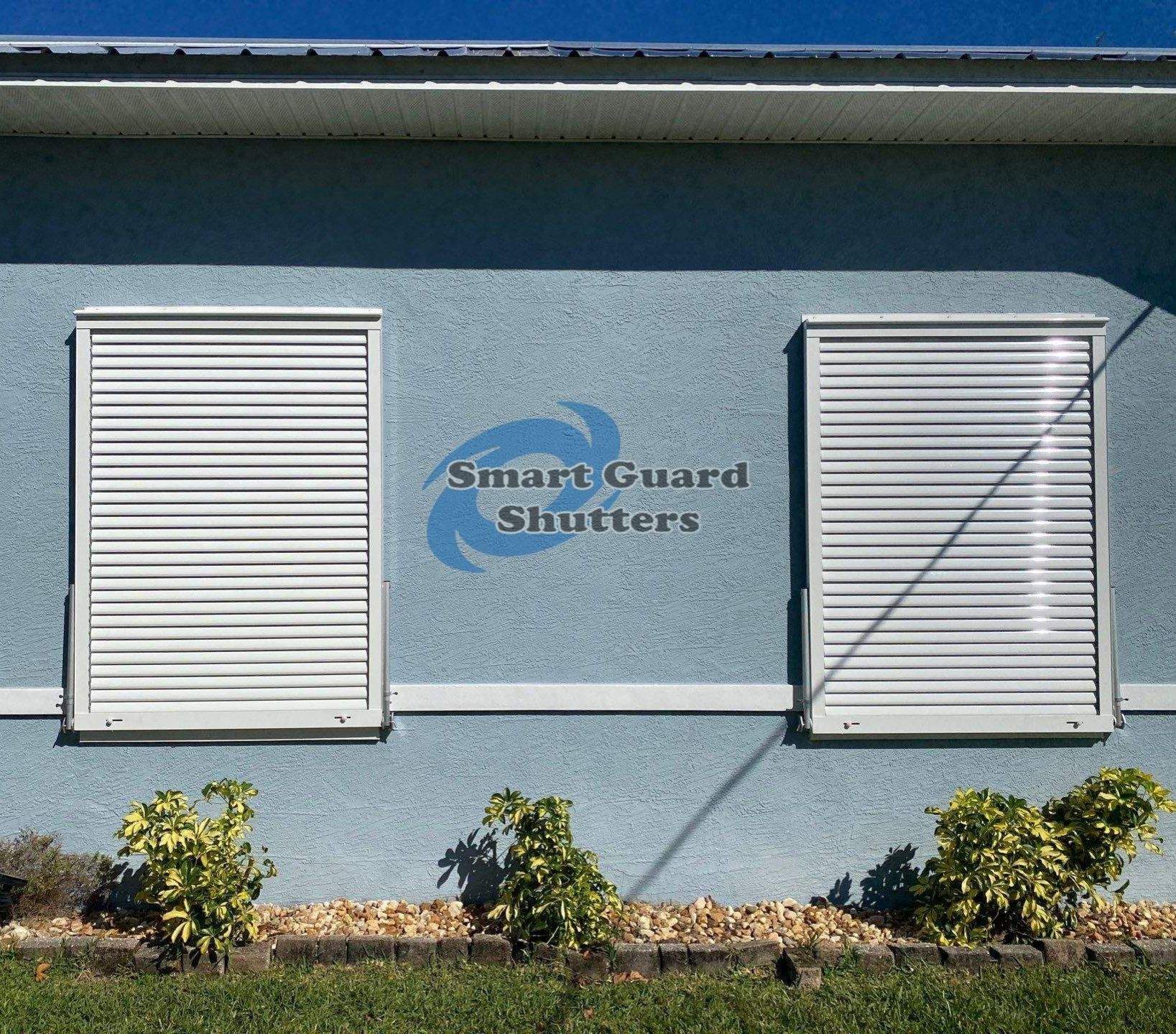 Hurricane Protection in White by Smart Guard Shutters
