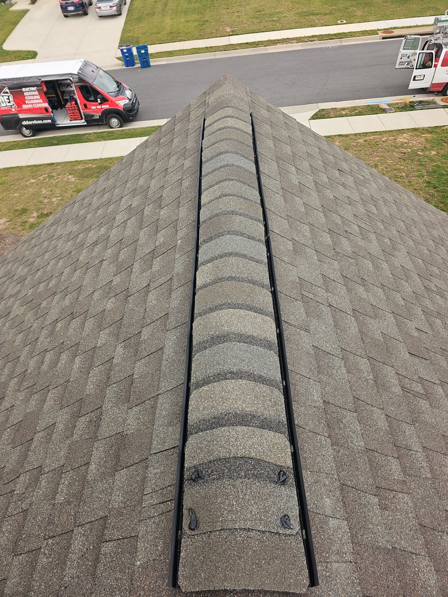 Roof Repair - Ridge Vent, Vent Flashing Boot, and Slate Vent Replacement by Winchester Roofing