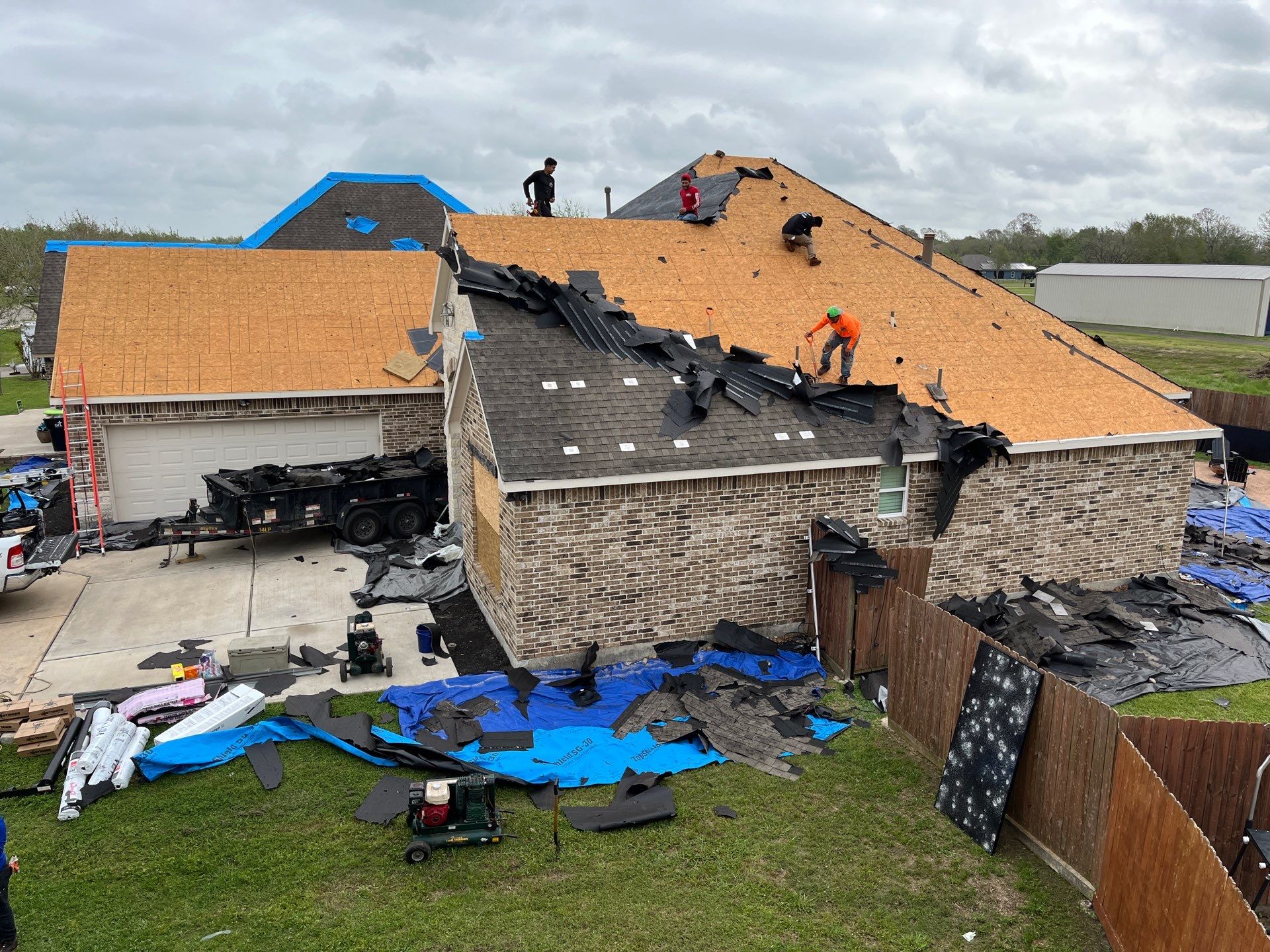 Hail Damage using Owen's Corning Duration (Lifetime) Shingles by Roof Repair Services LLC
