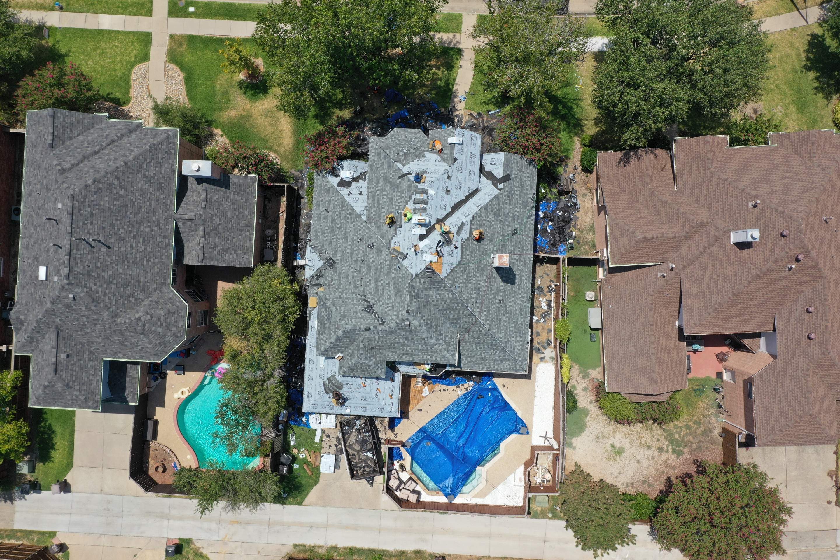 Residential Roofing Installation using IKO Dysnasty Class3 Summit Gray by Eminent Roofing & Auto Hail Repair