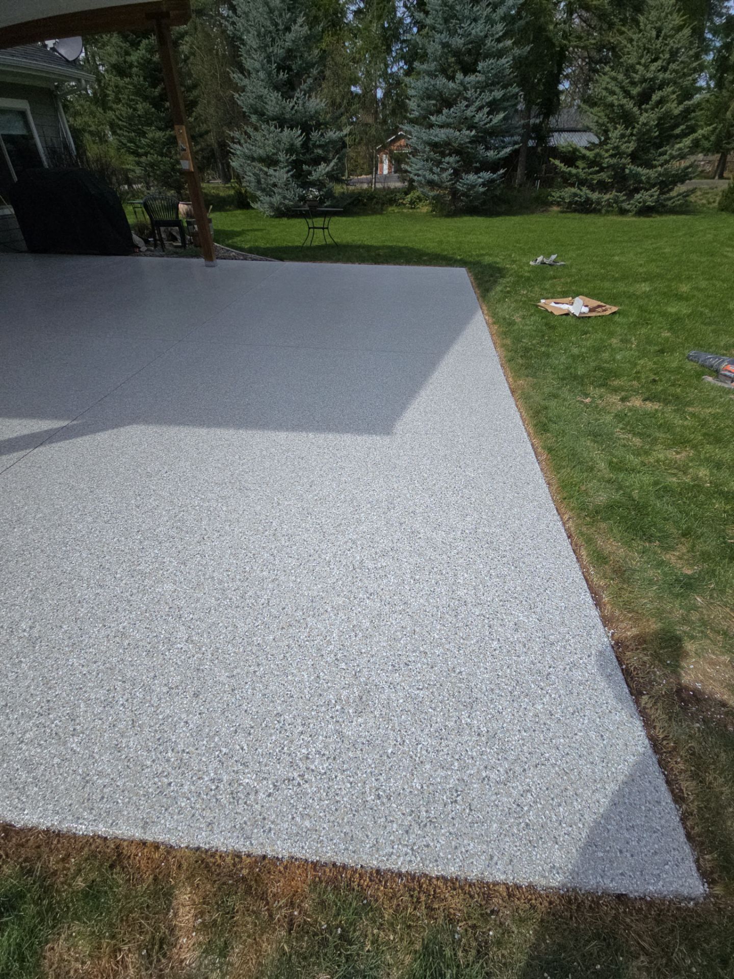 Patio Transformation using Mt Everest by Croc Coatings, LLC