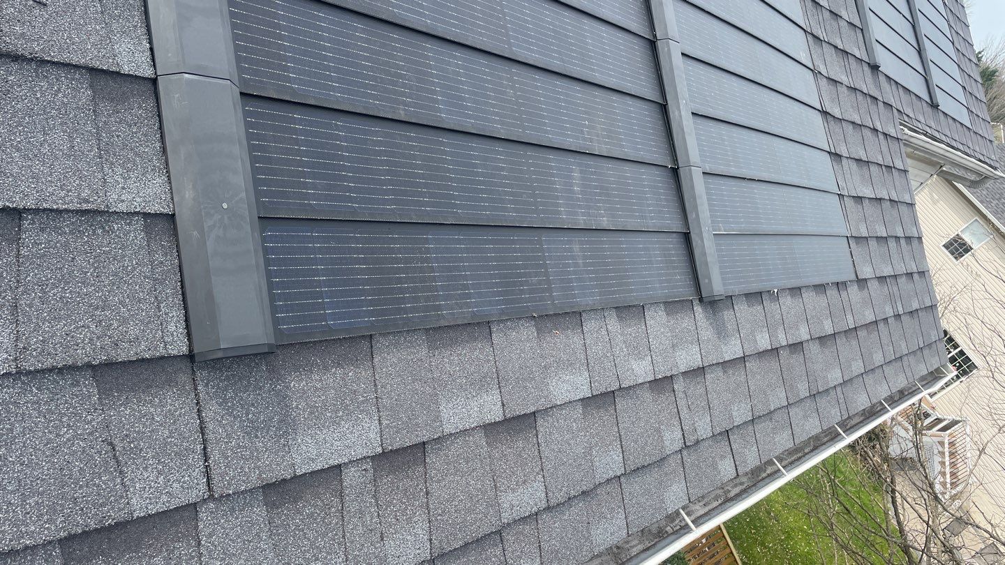 Solar Roof Replacement using GAF Timberline Solar Shingles by American Home Contractors
