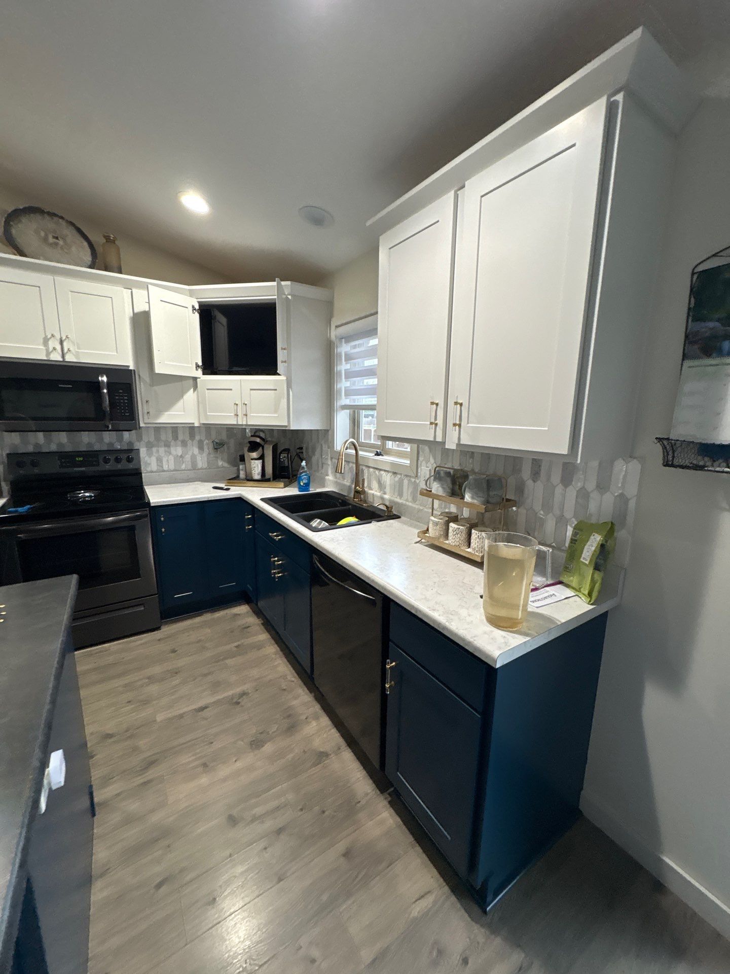 Harrisburg Interior Painting and Two-Tone Kitchen Cabinet Refinishing by Select Painting, Coatings & Garage Cabinets