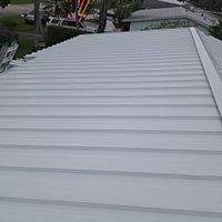 24ga 1.5" Mechanical Seam Regal White  by Total Roofing System The Metal Roof Experts