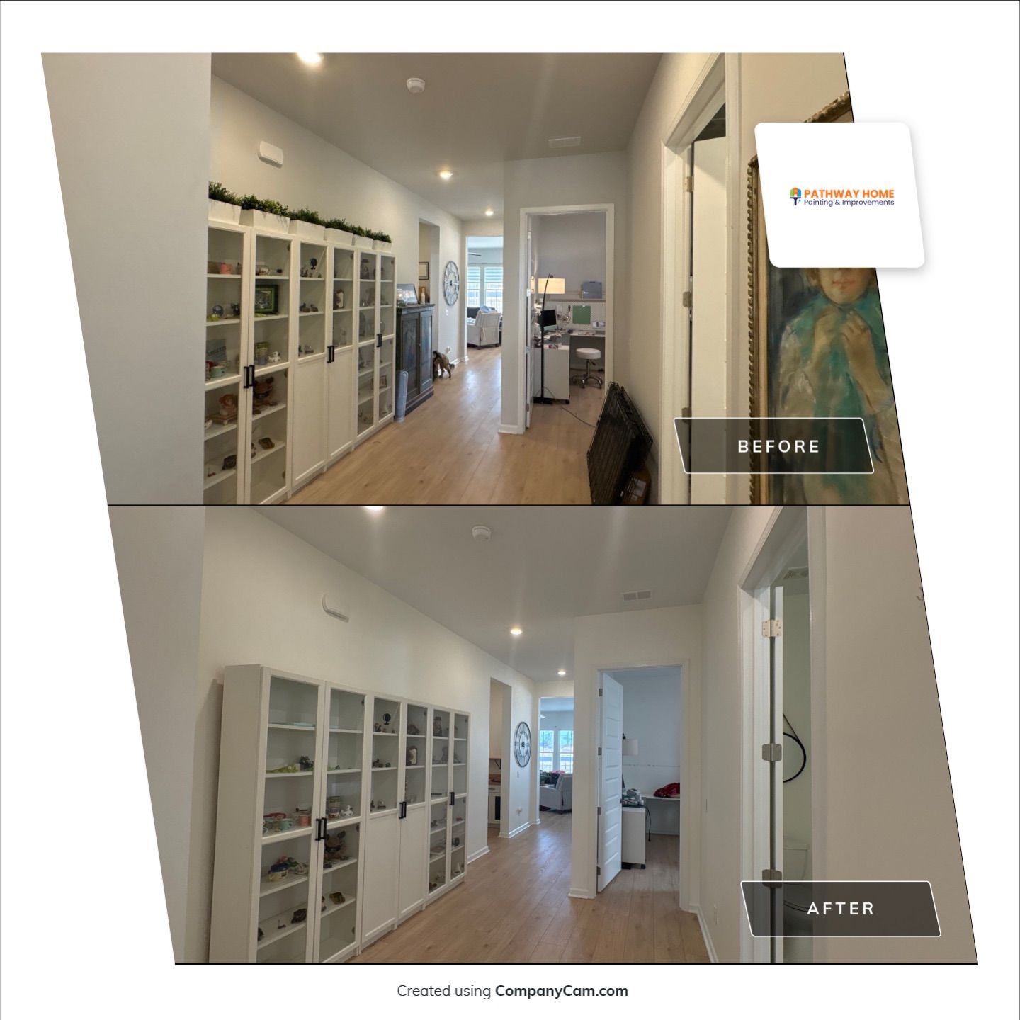 Another fresh interior transformation underway in Summerville 🎨 by Pathway Home Painting & Improvements