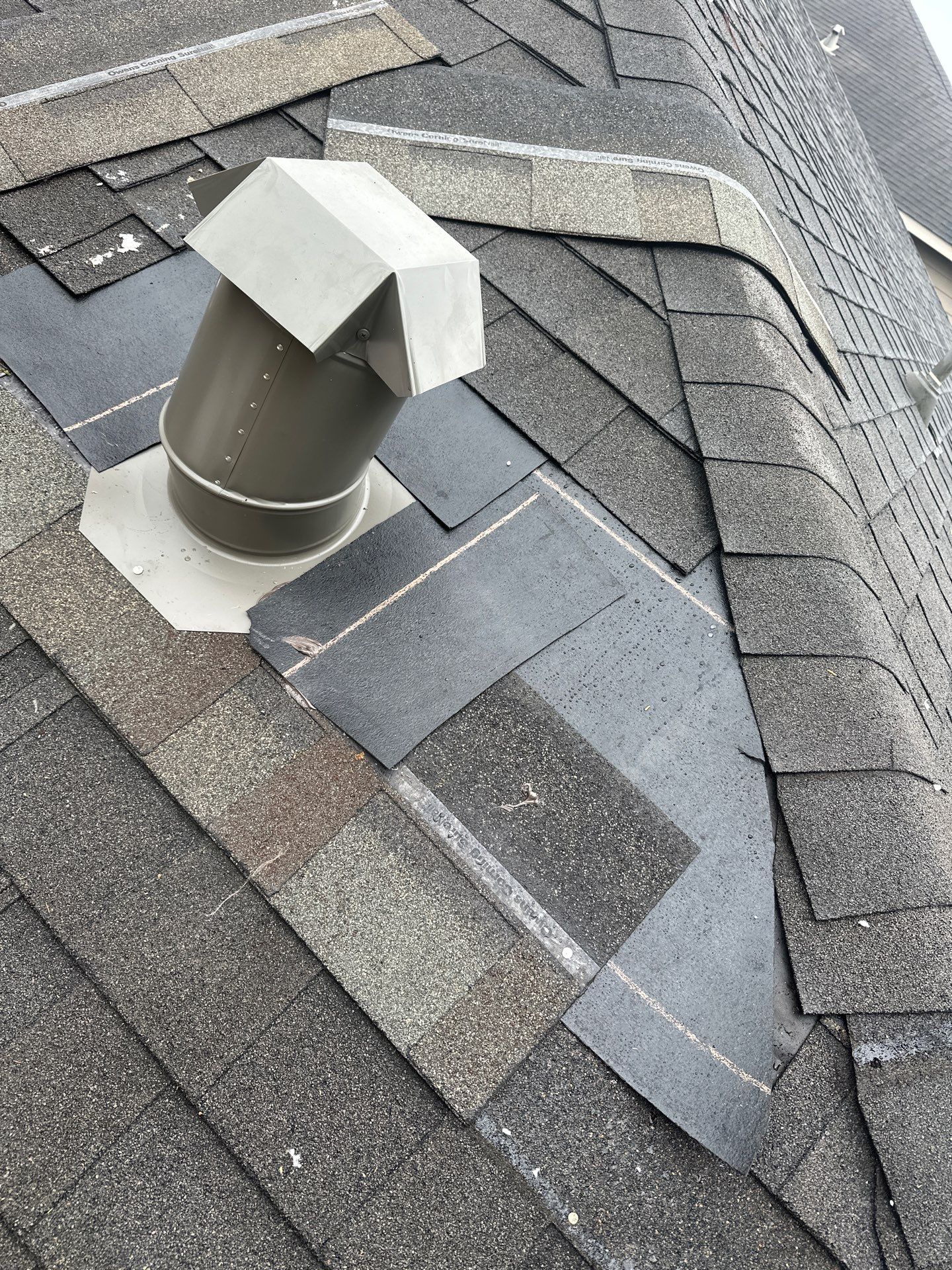 Hail Damage using Owen's Corning Duration (Lifetime) Shingles by Roof Repair Company