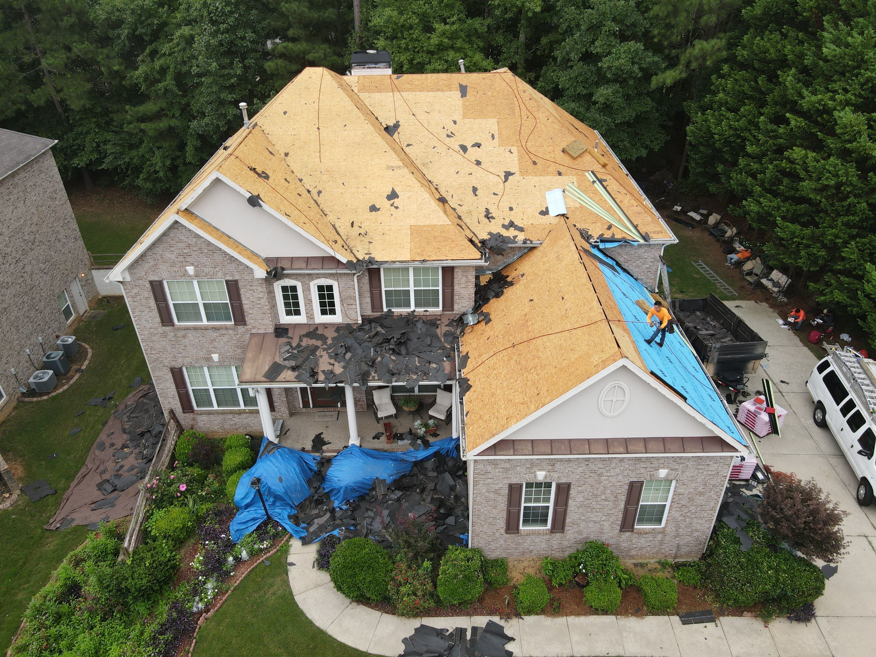 Residential Roofing Installation using Owens Corning by Inspector Roofing and Restoration