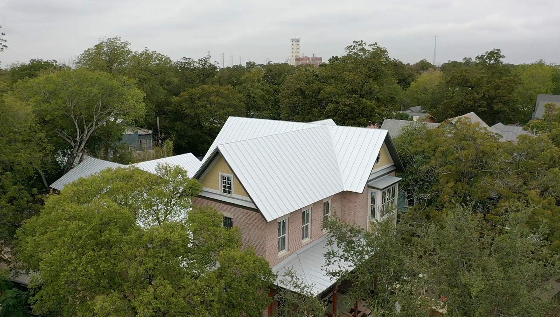 Residential Metal Roof Installation using McElroy Metal by Premier Roofing and Contracting