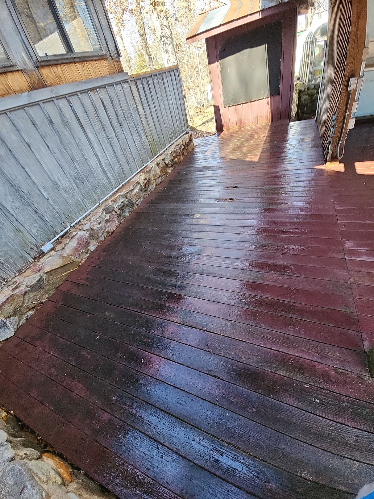 Coated Deck using Wood Sealant + Stain by DuraSeal
