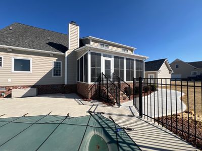 Custom Screened Porch and Concrete Walkway Installation in Rocky Mount