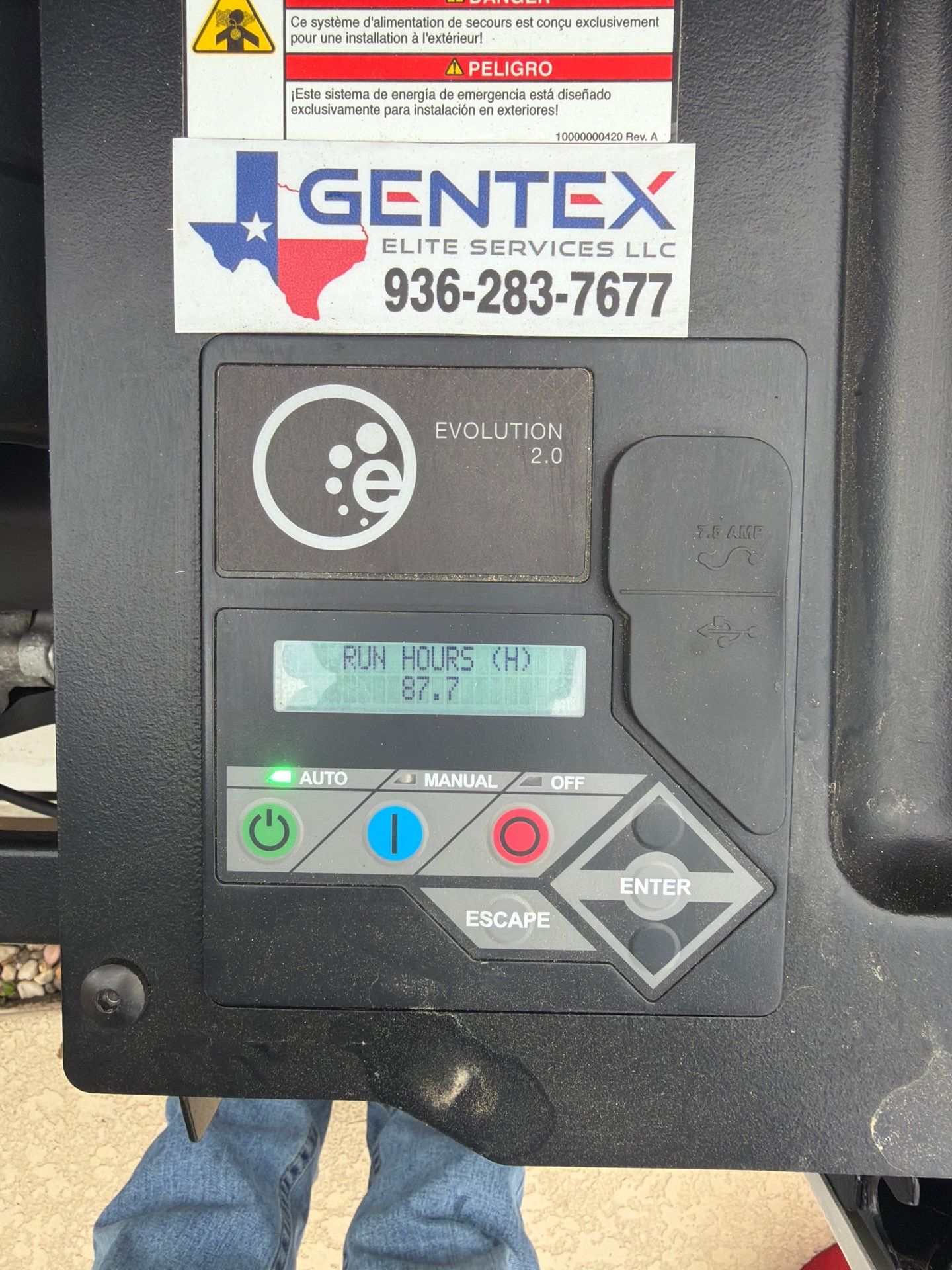 Residential Generac Generator Preventative Maintenance in Conroe, Texas by GenTex Elite Services