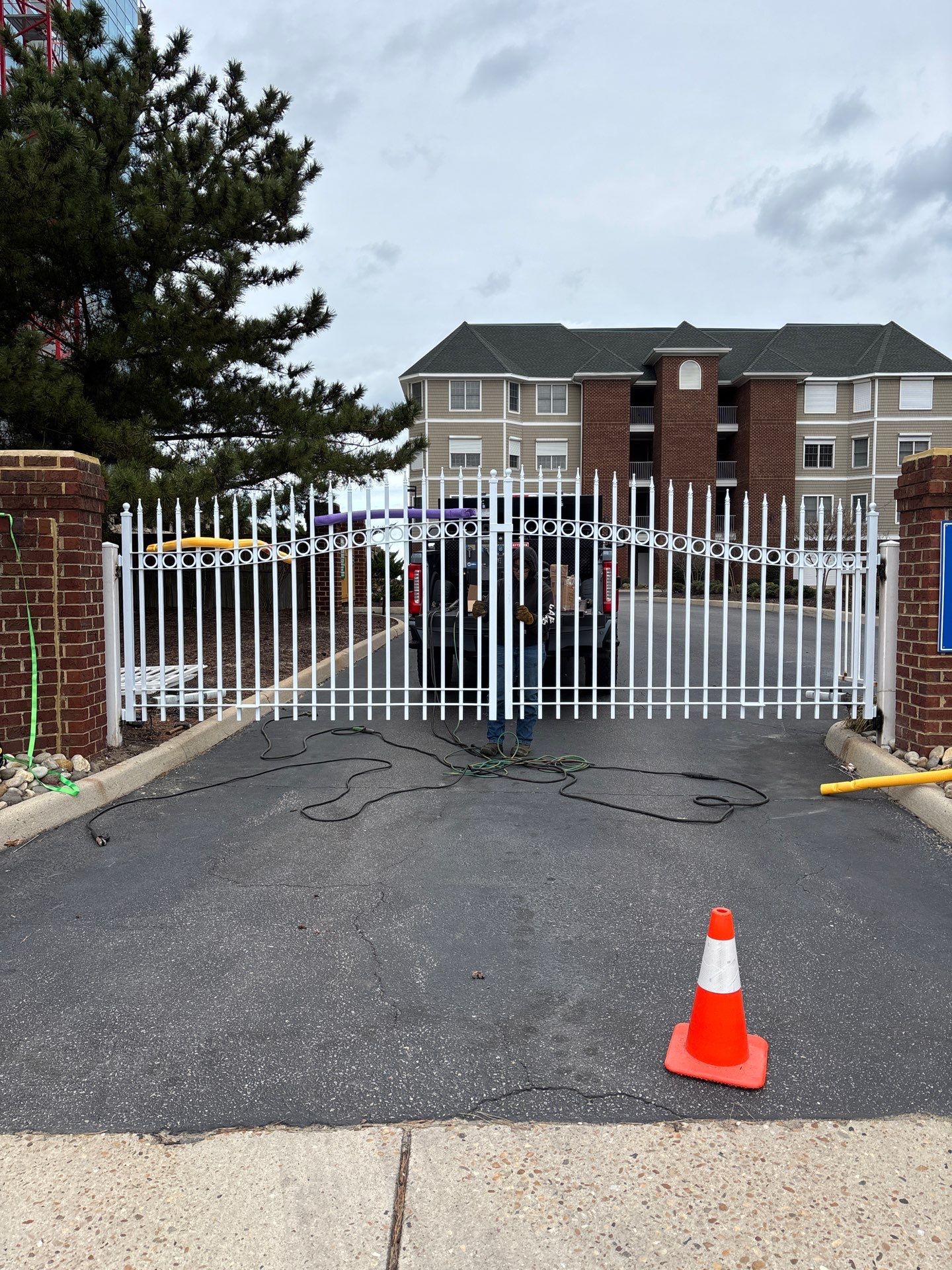 Ocean Shores Condo Gates by Gregory Sandstrom