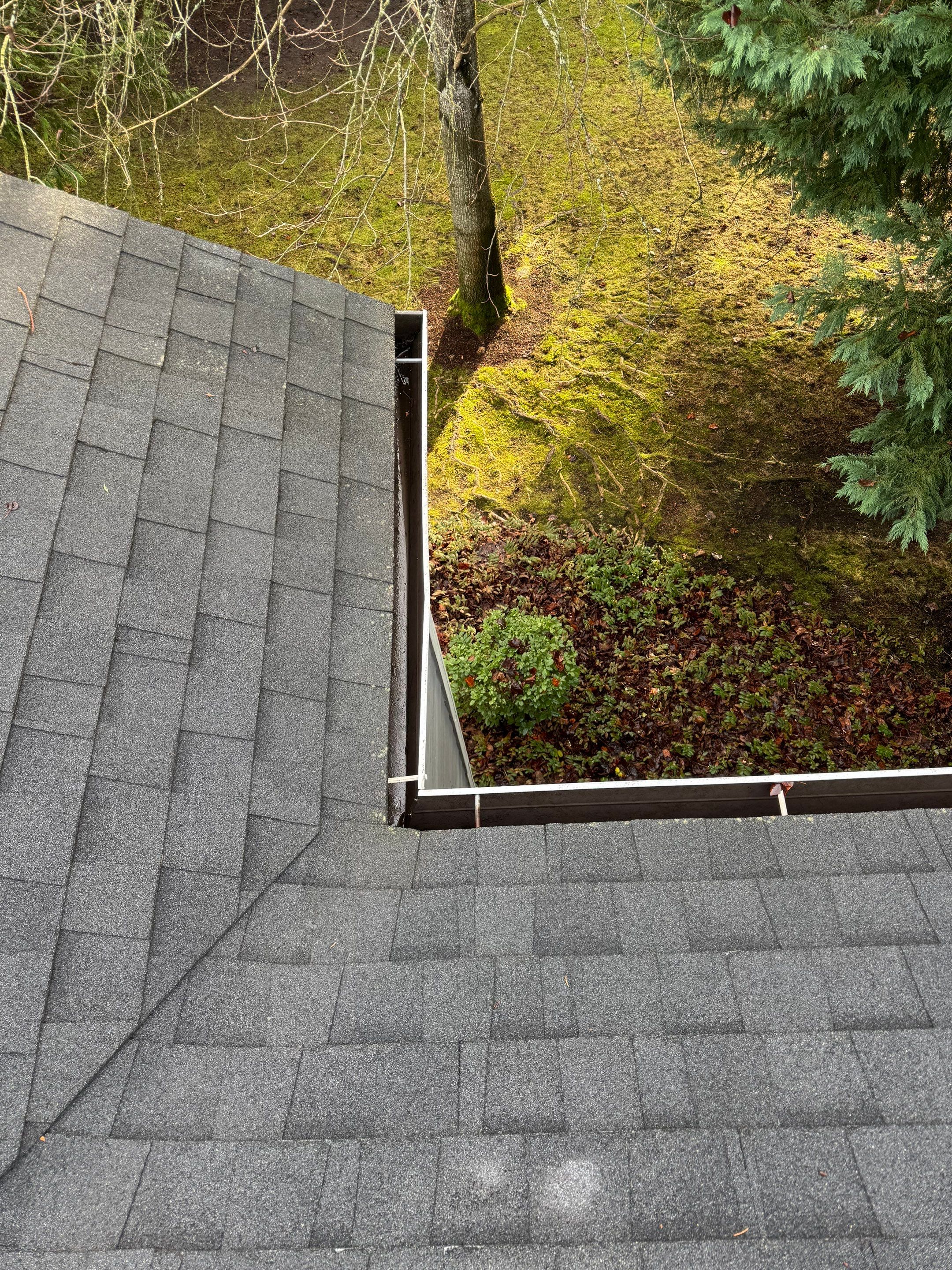 Commercial gutter cleaning vancouver after photo with clean gutters