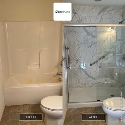 2 Tub to Shower Conversions