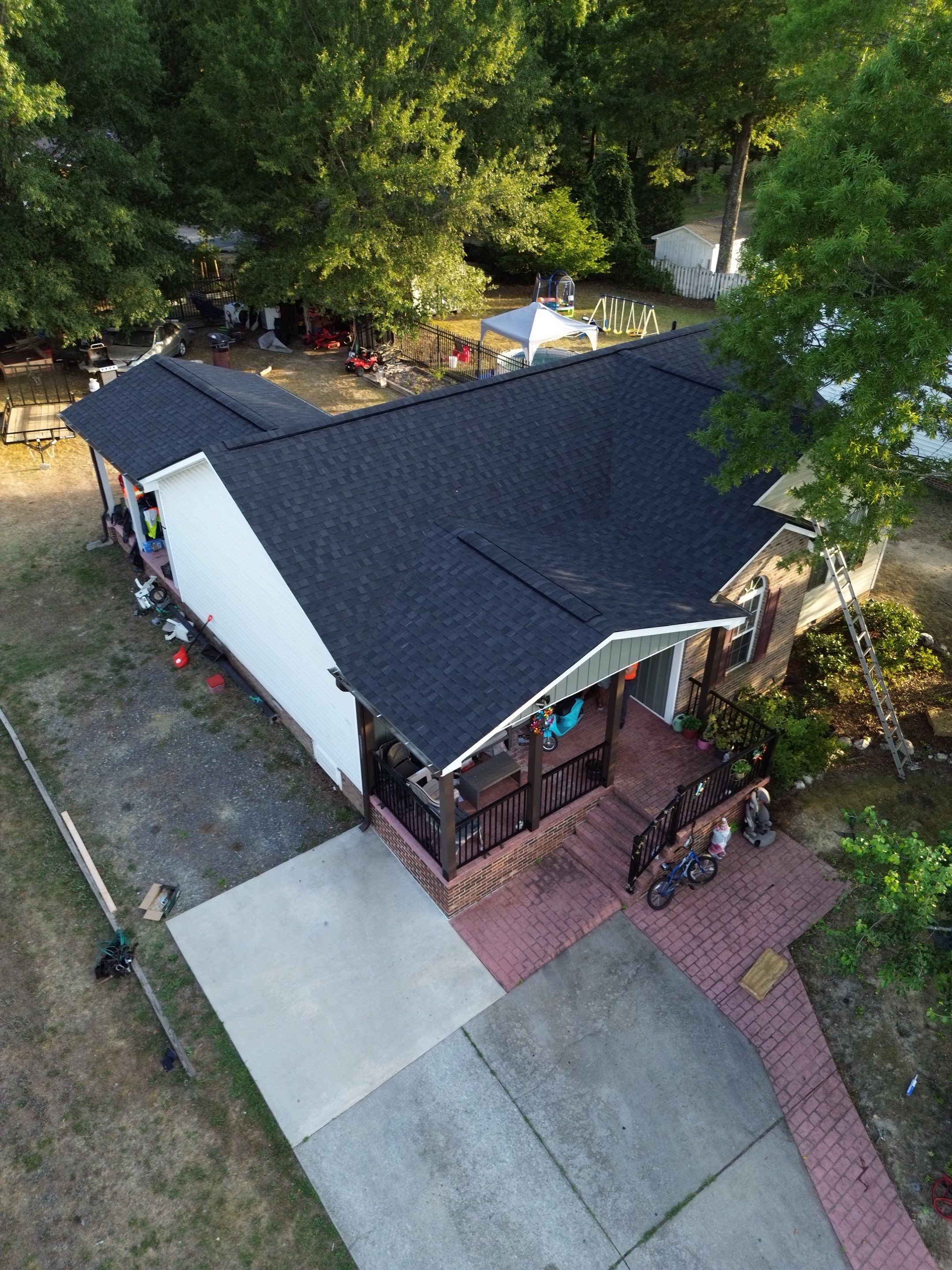 Roof replacement and interior repair by hail and wind damage by Just Brilliant Restoration JBR