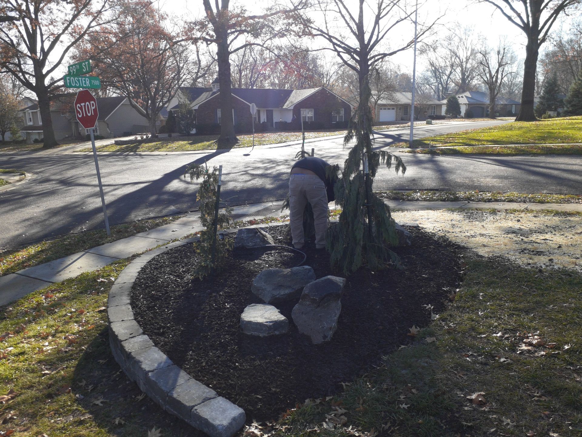 Entire Home Landscape and Retaining Walls by LAND ESCAPES LLC