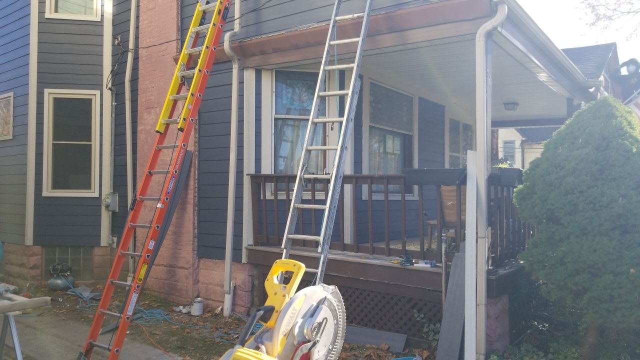 Fire damaged home in Tremont by Absolute Roofing and Construction