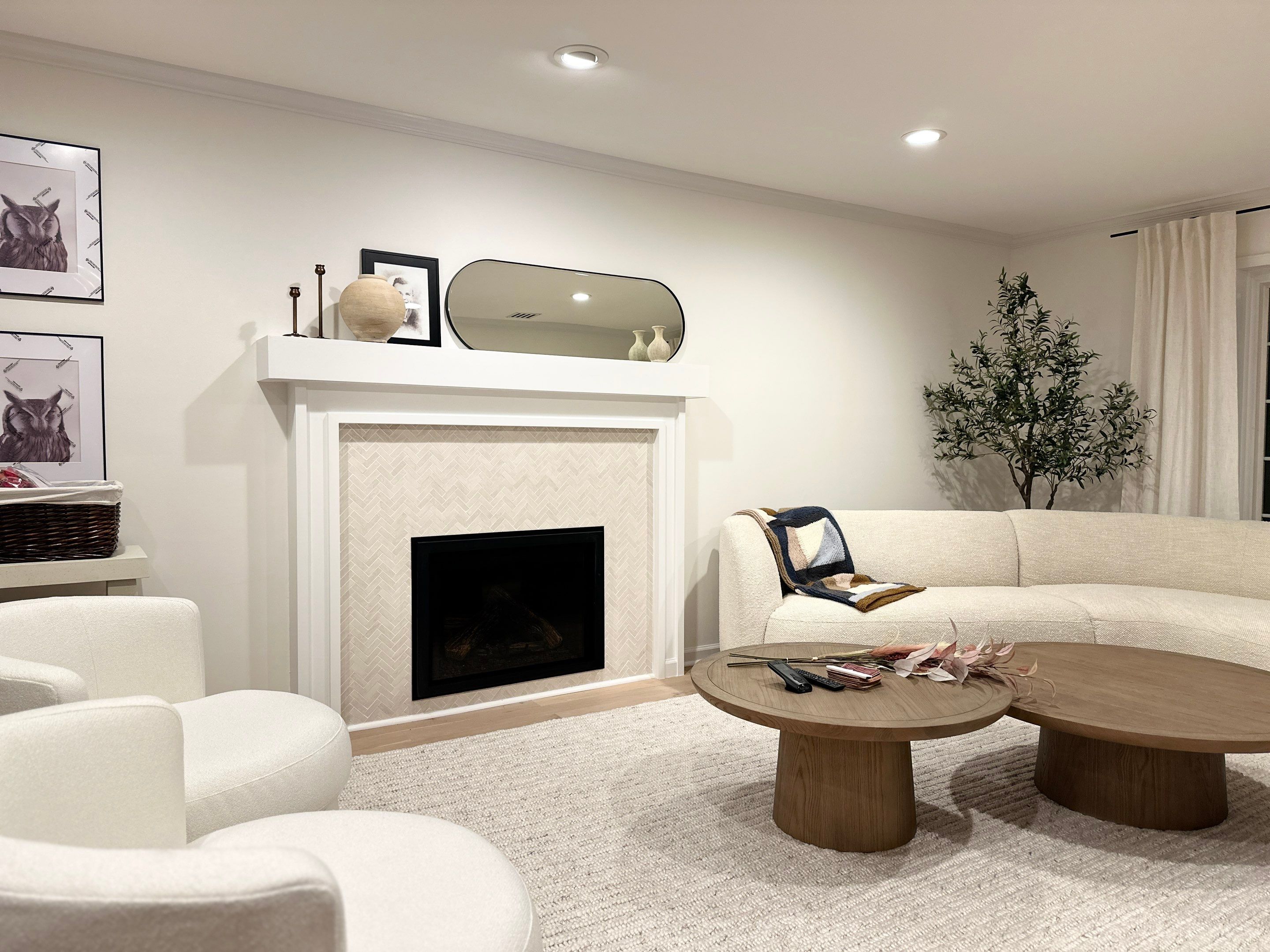 Family Room Remodel using Benjamin Moore by Home Concepts Construction