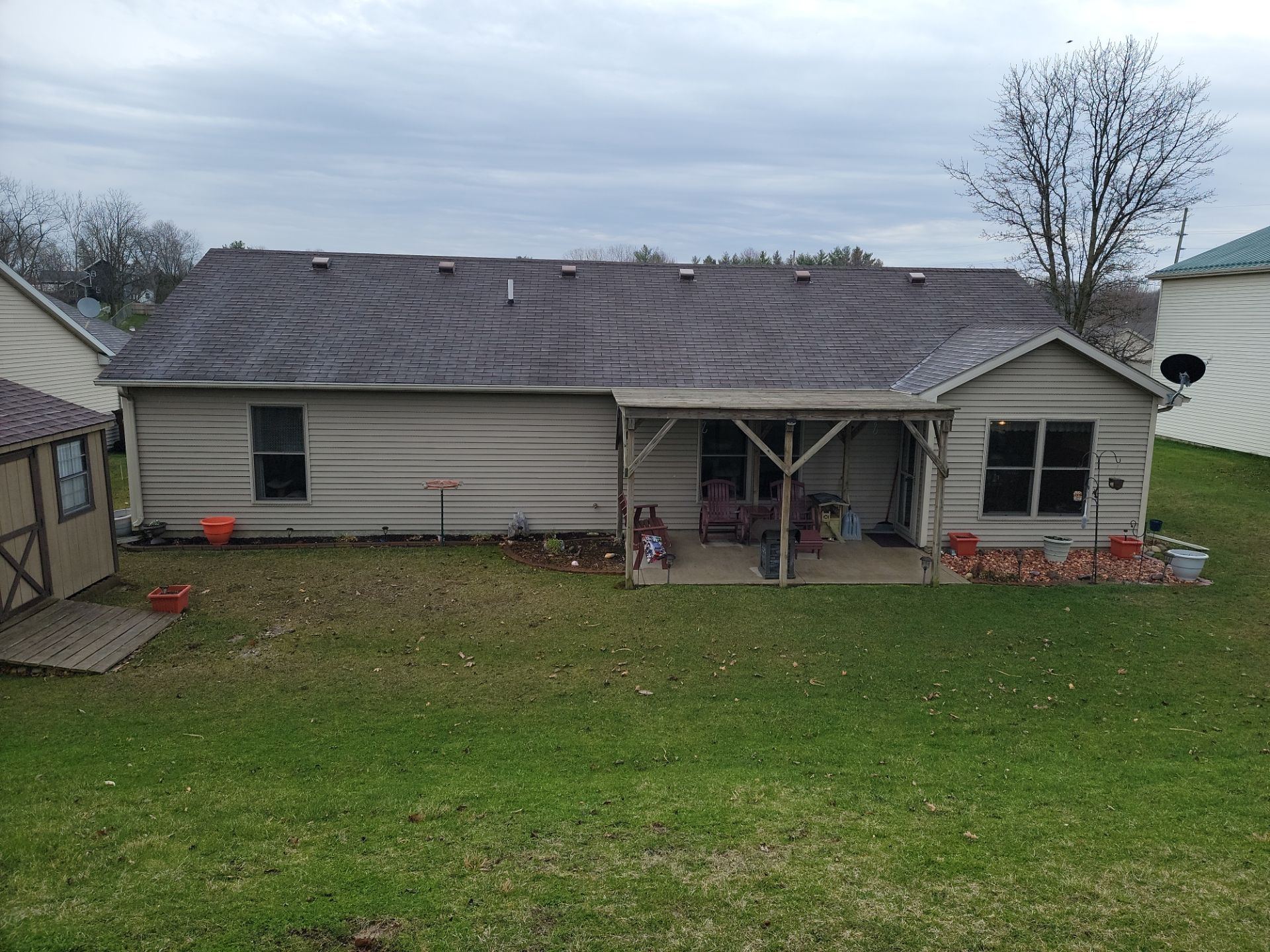 Burnished Slate Metal Shake Roof for Retired Homeowners in Angola, Indiana by 4Ever Metal Roofing