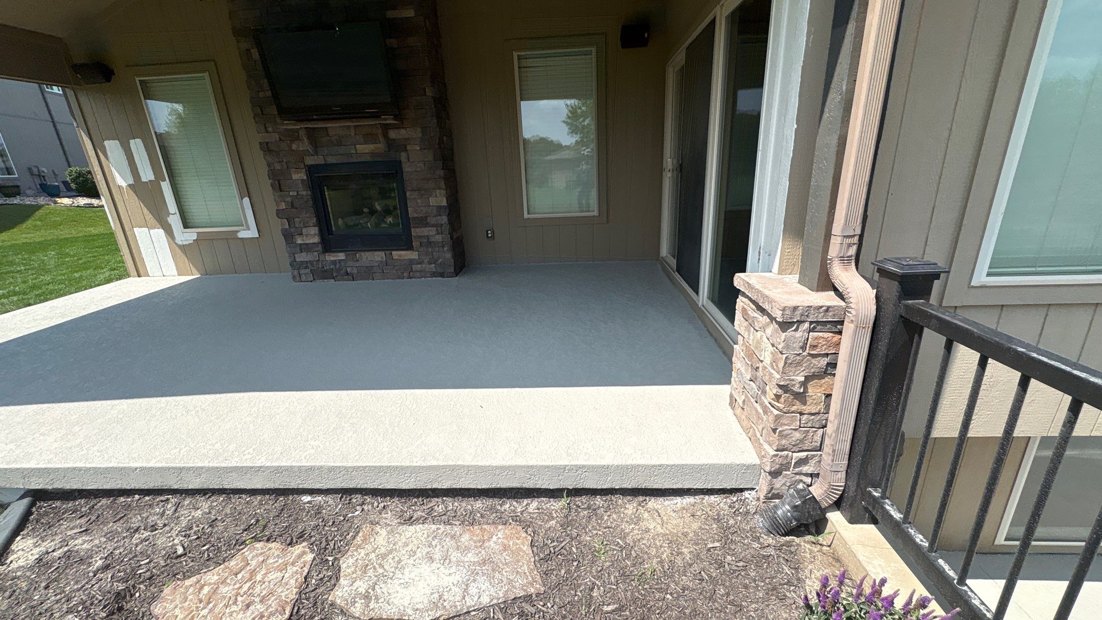 Stamped Concrete Resurface - Lee's Summit, MO by Big Red Decorative Concrete, LLC