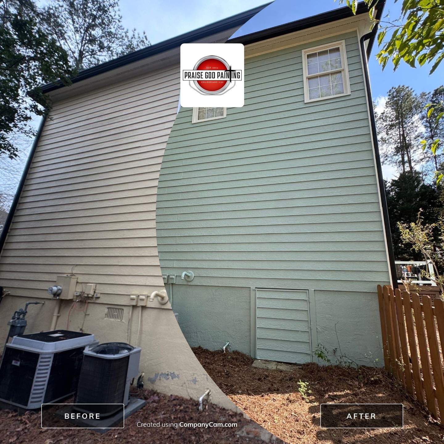 Fayetteville Home- Exterior Paint by Praise God Painting, LLC