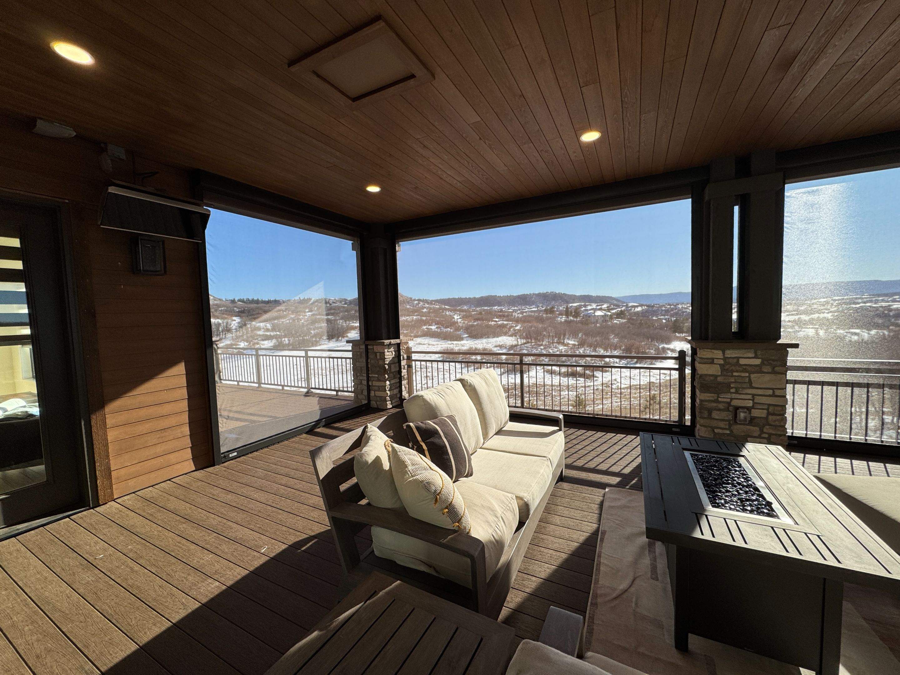 Motorized Screens using Progressive MagnaTrack Screens by Outdoor Solutions Colorado