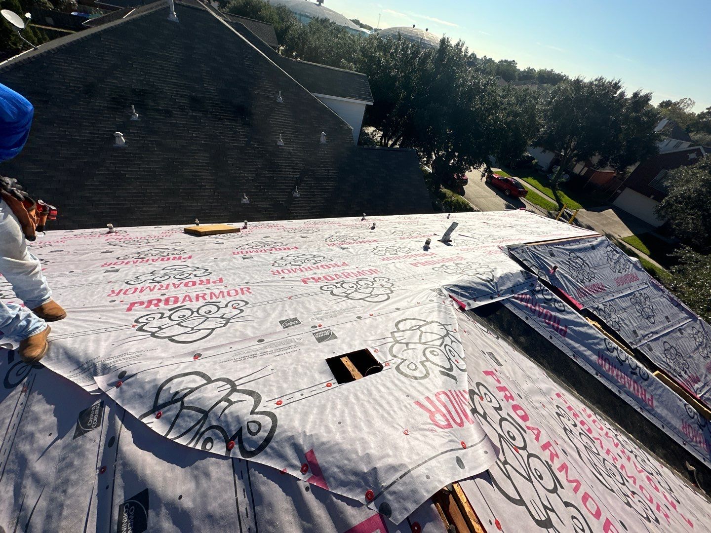 Residential Roofing Installation using Owen's Corning Duration (Lifetime) Shingles by Roof Repair Company