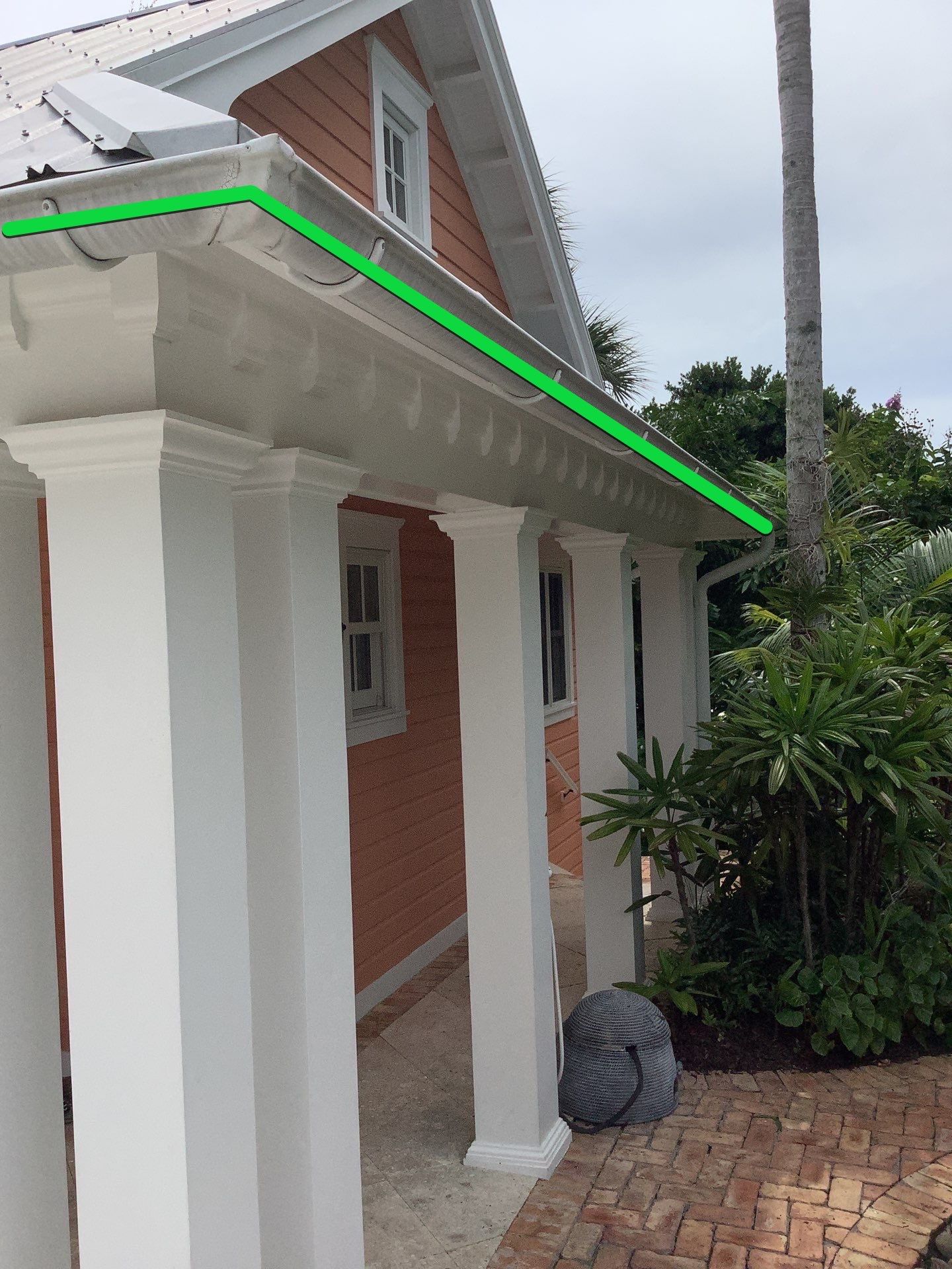 Half-Round Gutters Installation in Boca Grande FL by Gutter Professors