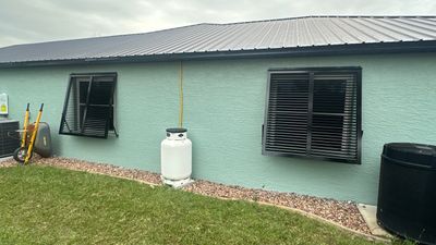 Bahama Shutters in Jet Black
