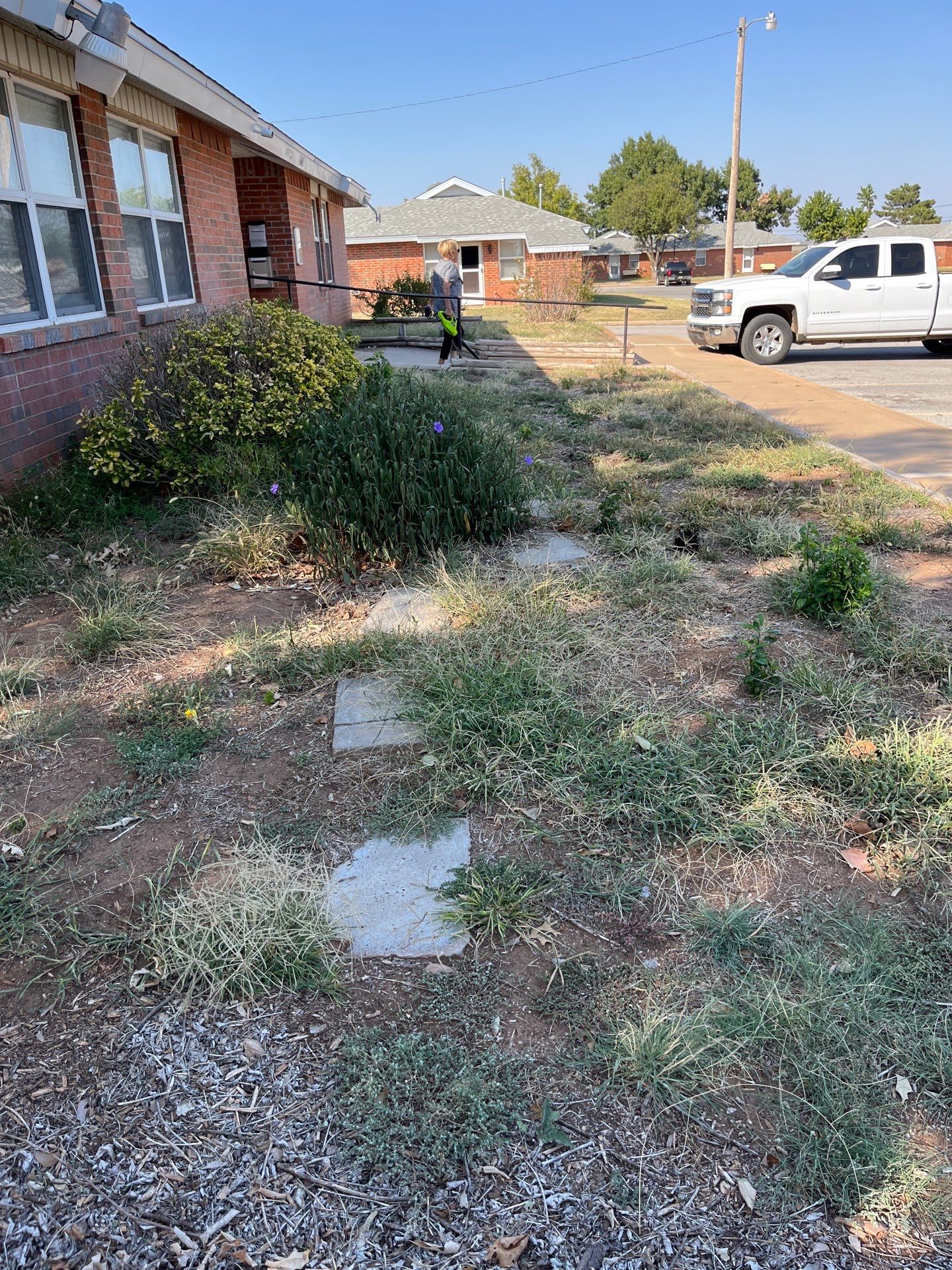 Concrete work, Landscape work, Sod work, and Irrigation work. by Clays Services Inc