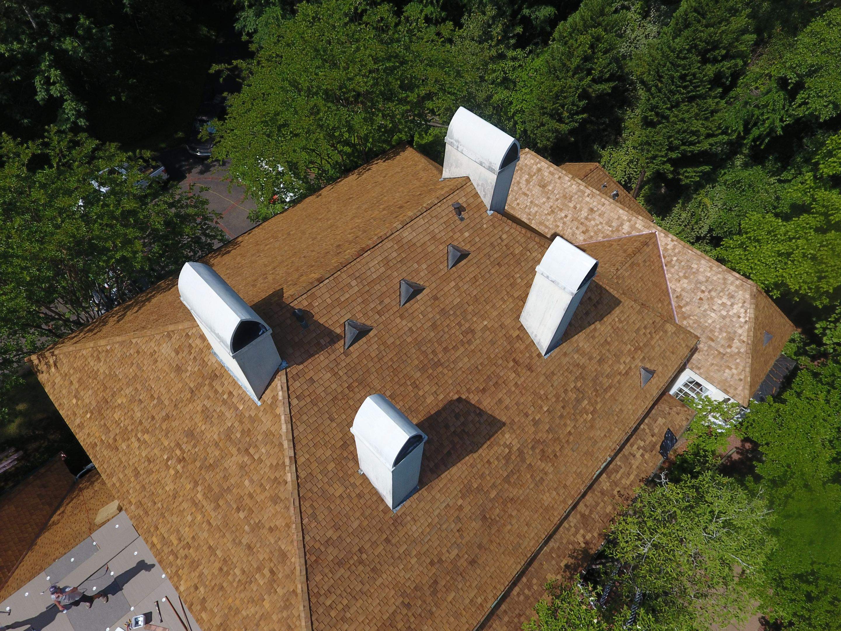 Residential Roofing Installation using Certi Grade Cedar Perfection Shingles by Elite Roofing & Gutters