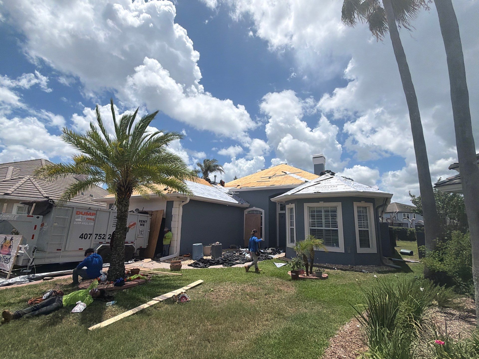 Concrete Tile Roof Replacement Using Polystick TU Plus in Orlando by Fortified Roofing Solutions Corp.