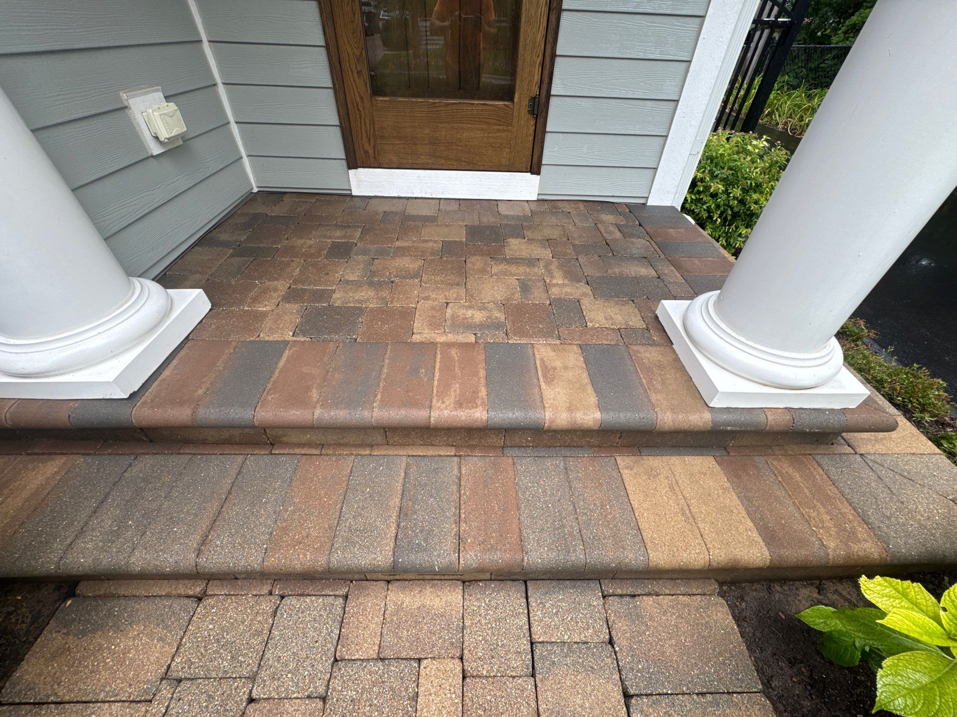 Highland Park, Brick paver cleaning sanding and sealing   by Northern Power Washing LLC.