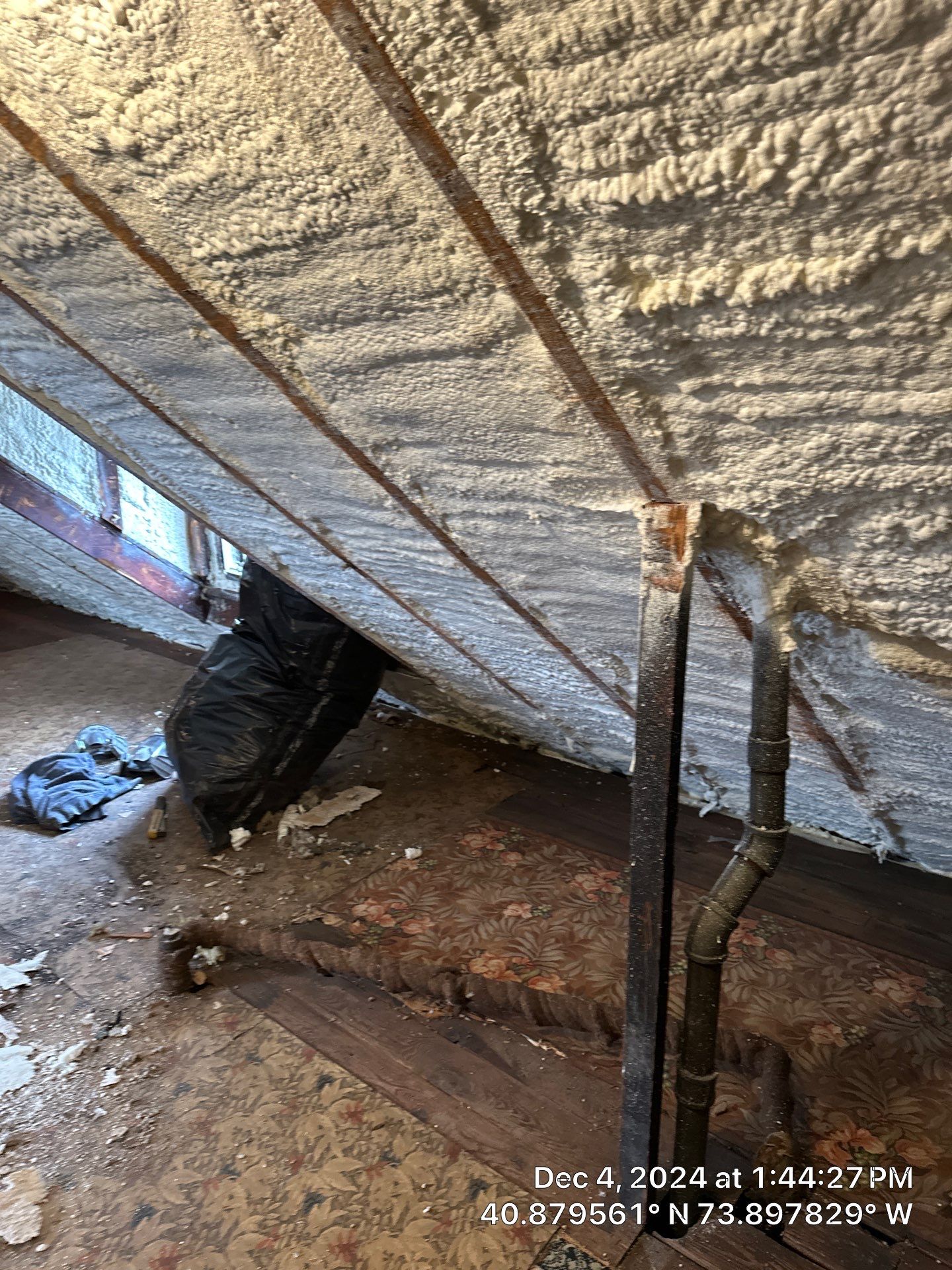 Attic Insulation using Closed Cell Spray Foam by NYS Foam & Energy