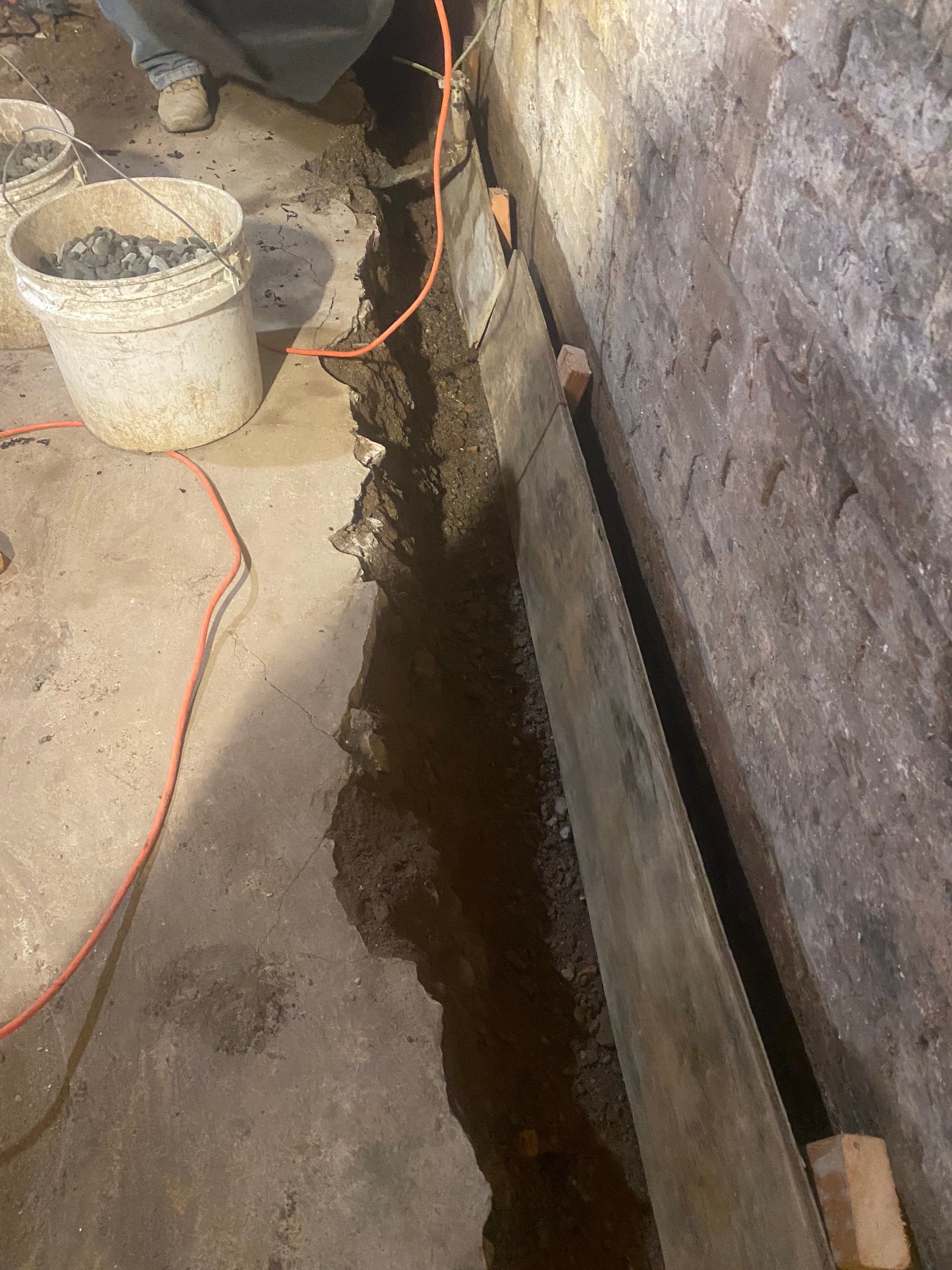 Interior French Drain & Wall Vapor Barrier in Newark, NJ  by Pure Service Pro, LLC 