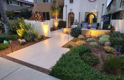 Residential Landscape Lighting and Pathway Enhancements in Coronado