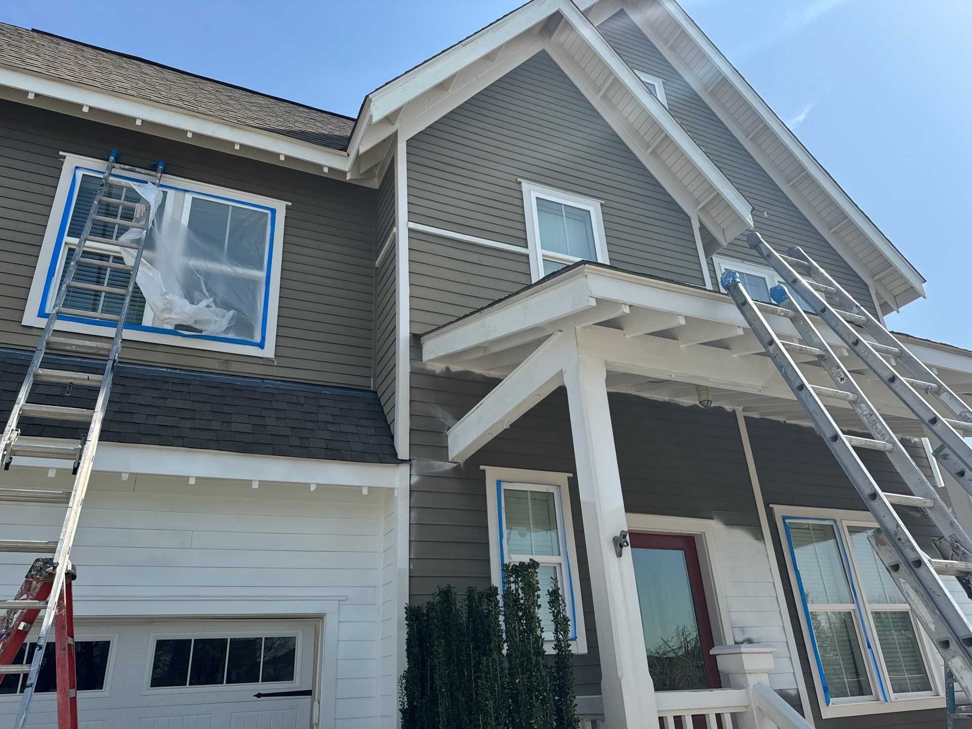 Full exterior painting by GonzalezPainters & Contractors Inc 