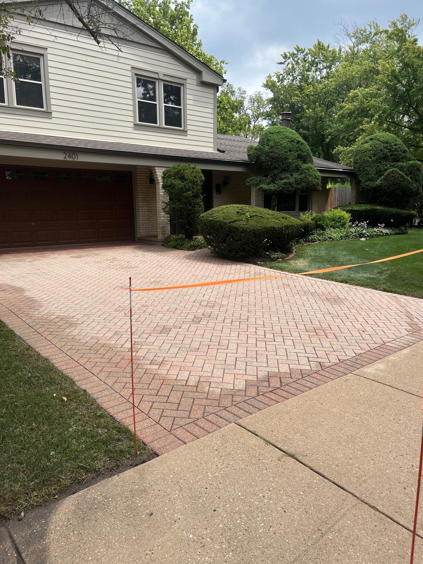 Brick paver clean, sand and seal.  using Surebond SB-1300 by Northern Power Washing LLC.