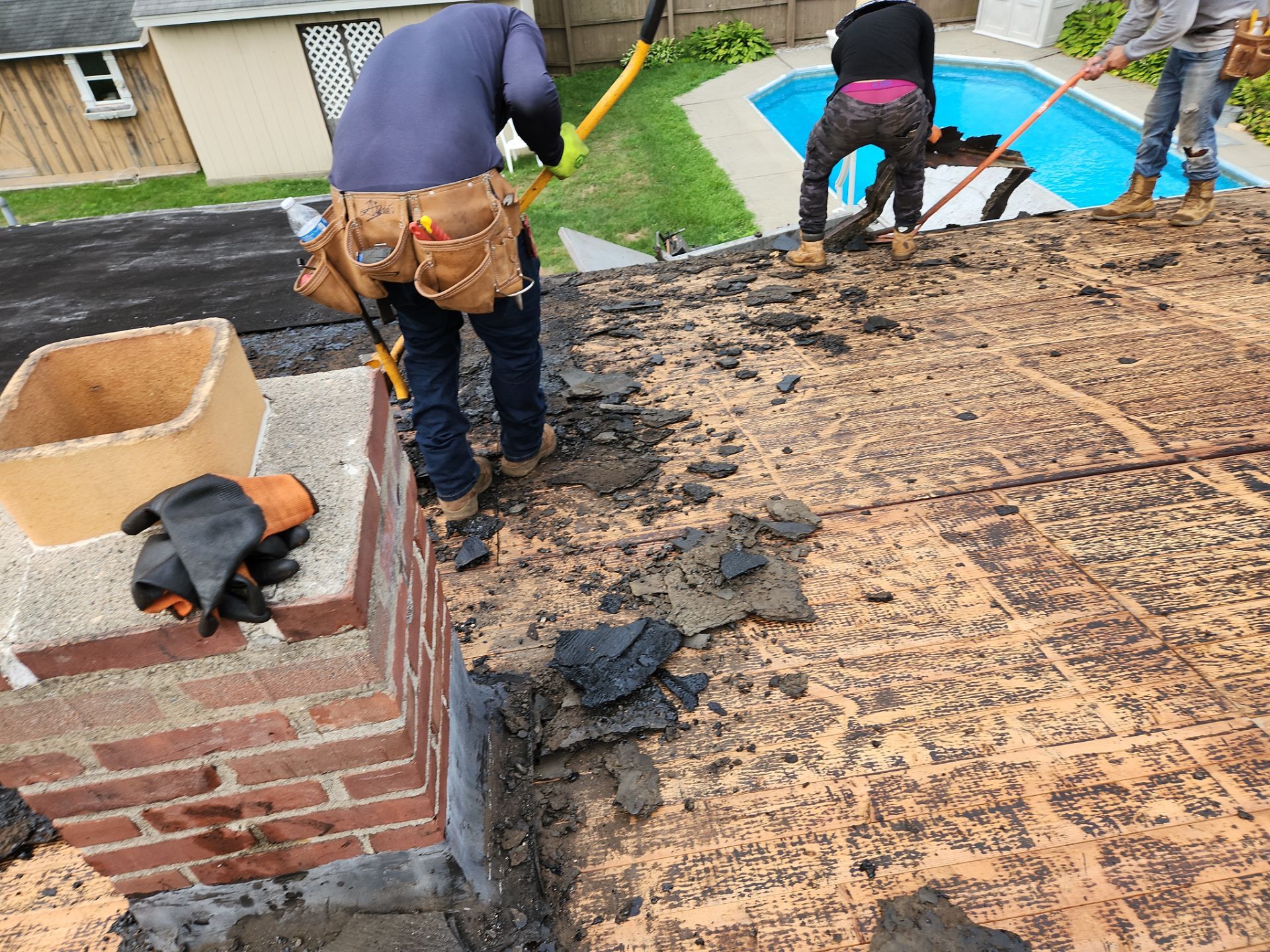 Residential Roofing Installation using Owens Corning TruDefinition Duration AR - Estate Gray by A Plus Exterior