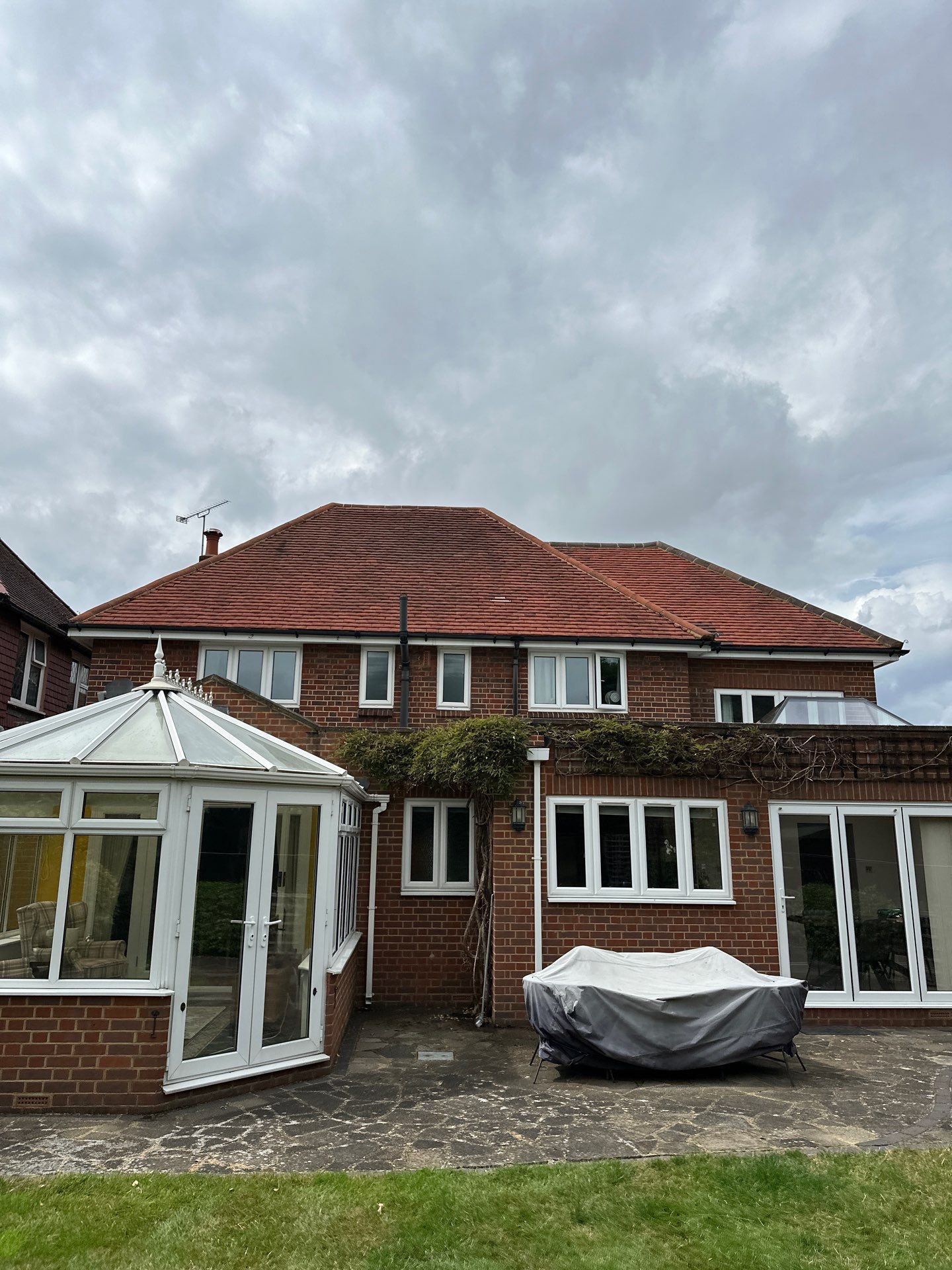 Roof Clean  - Moss Removal - Gutter Clean using Honda 15lpm Low Pressure Washing Machine by Ges Exterior Cleaning ltd