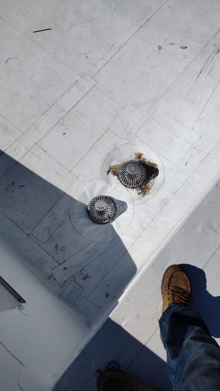 Commercial Roofing Installation in DeQueen, AR, using 50 mil PVC by Hostetler Roofing