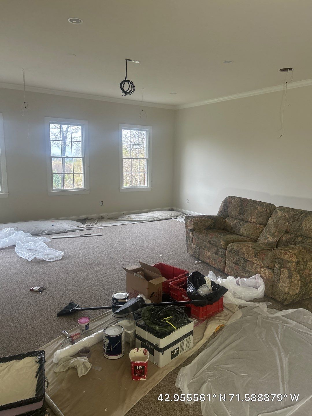 Full Interior Painting and Drywall Restoration in Bedford, New Hampshire by The Persnickety Painters