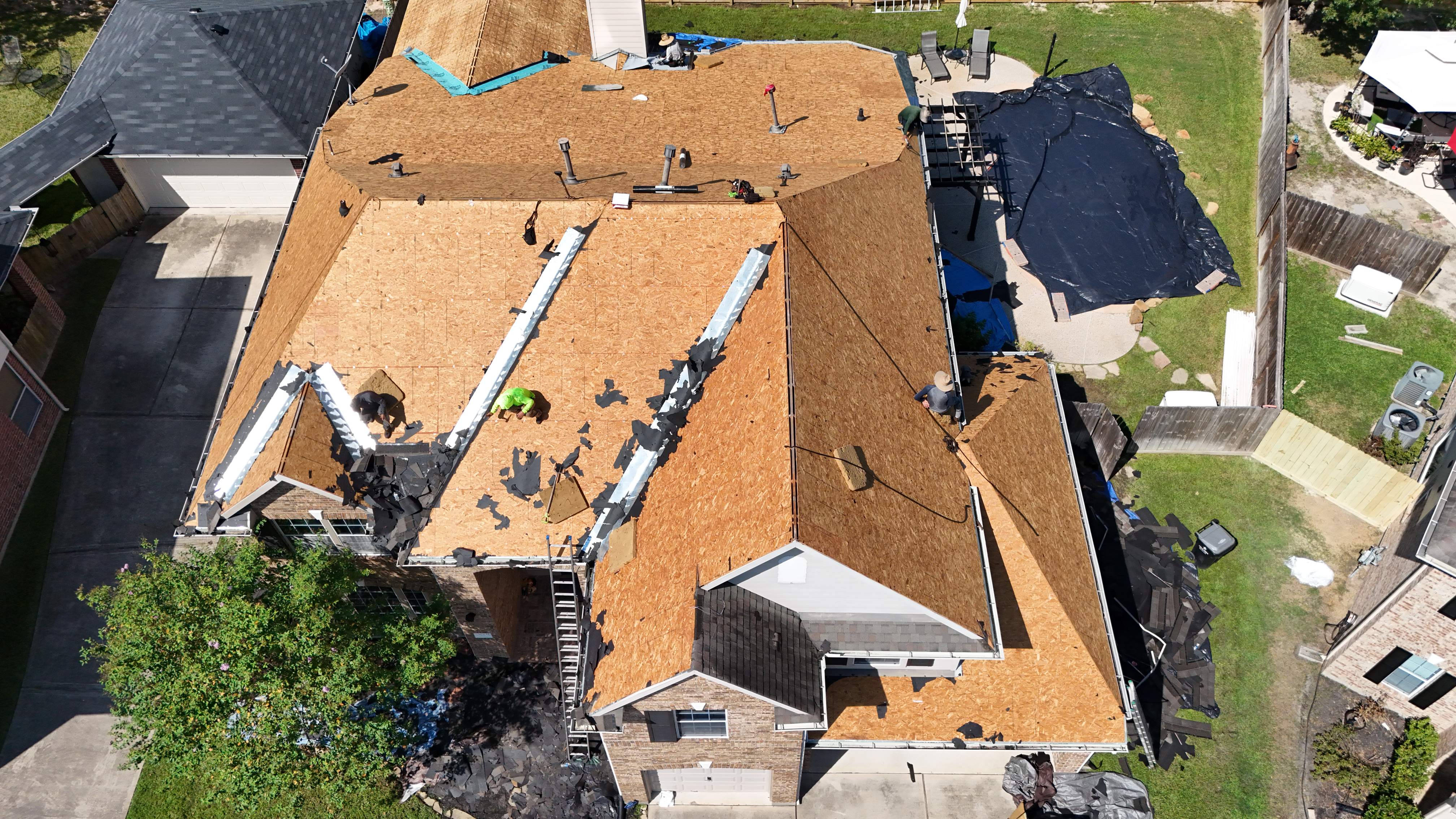 Poolside Home Roof Replacement — Spring, TX by PL Roofing & SB Roofing, LLC.