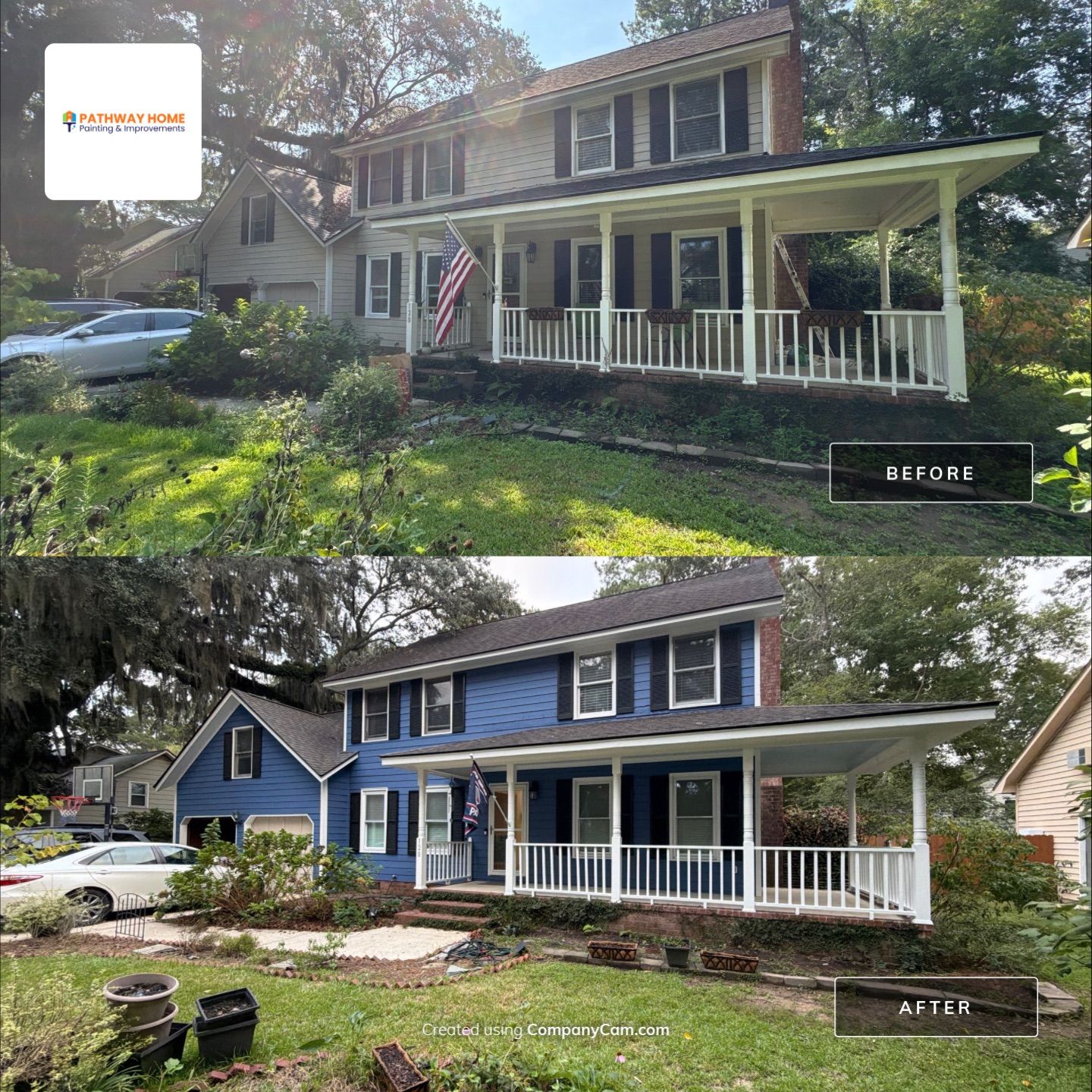Comprehensive Exterior Painting & Extensive Wood Repair – Ashley Hall Plantation by Pathway Home Painting & Improvements