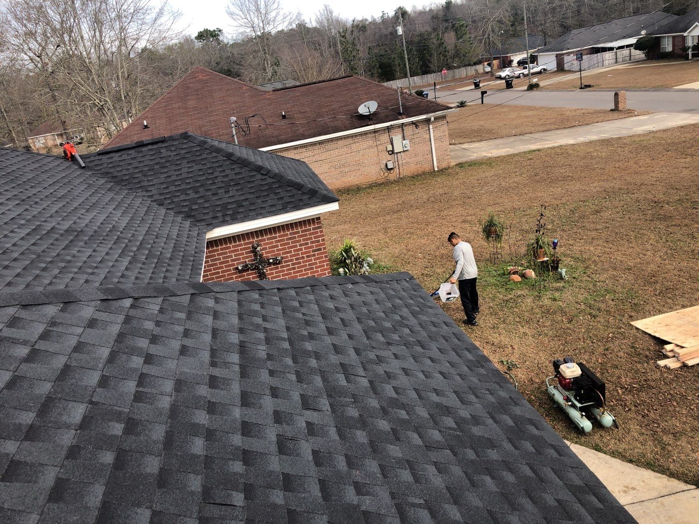 Residential Roofing Installation using Roof Replacement by American Roofing & Construction LLC