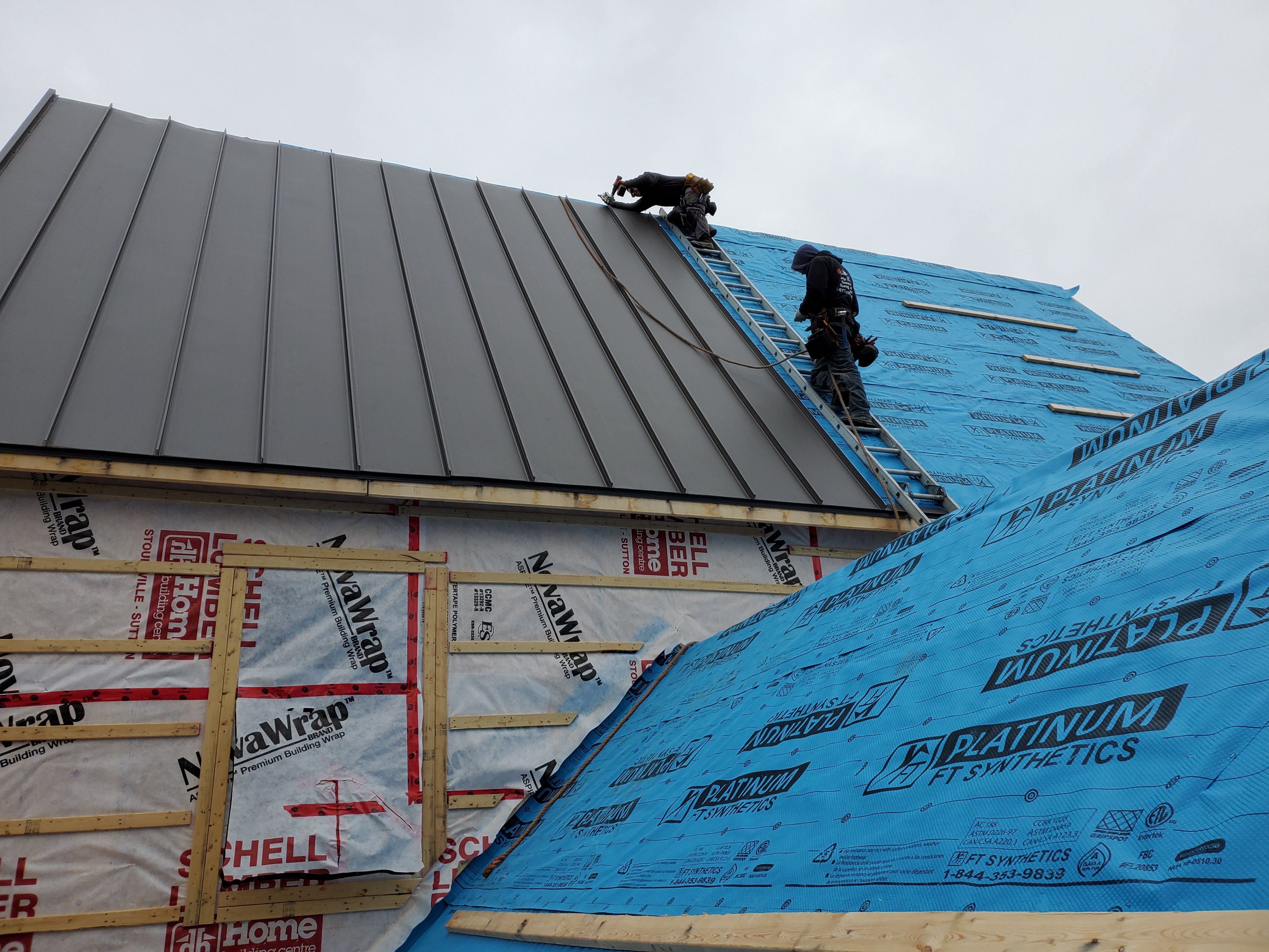 New Construction | 16” Standing Seam Metal Roof Installation by Jay Carter Roofing & Sheet Metal