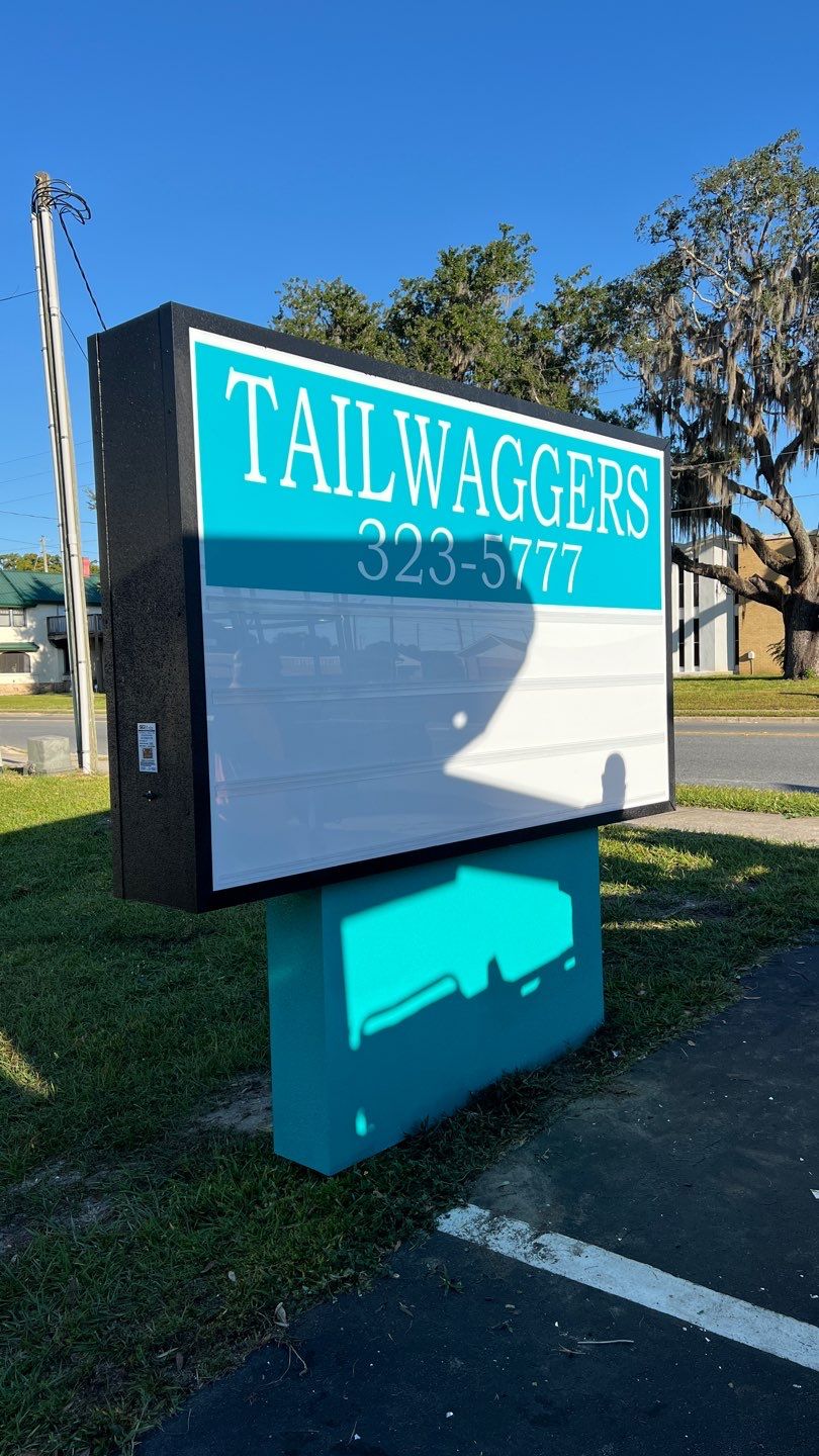 Monument Sign for Tailwaggers by SignCrafters