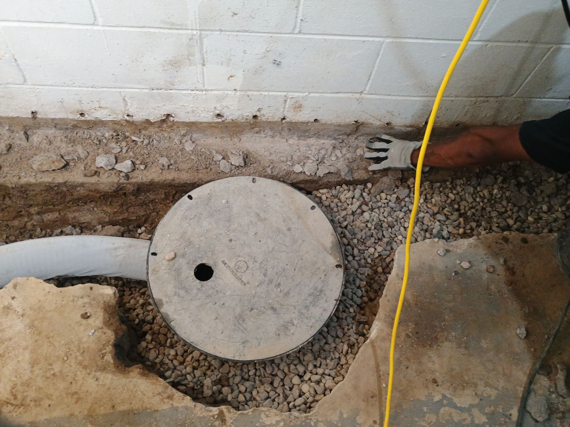 Interior Drain Tile Installation in Columbia Heights, MN by Waterproofing Northeast