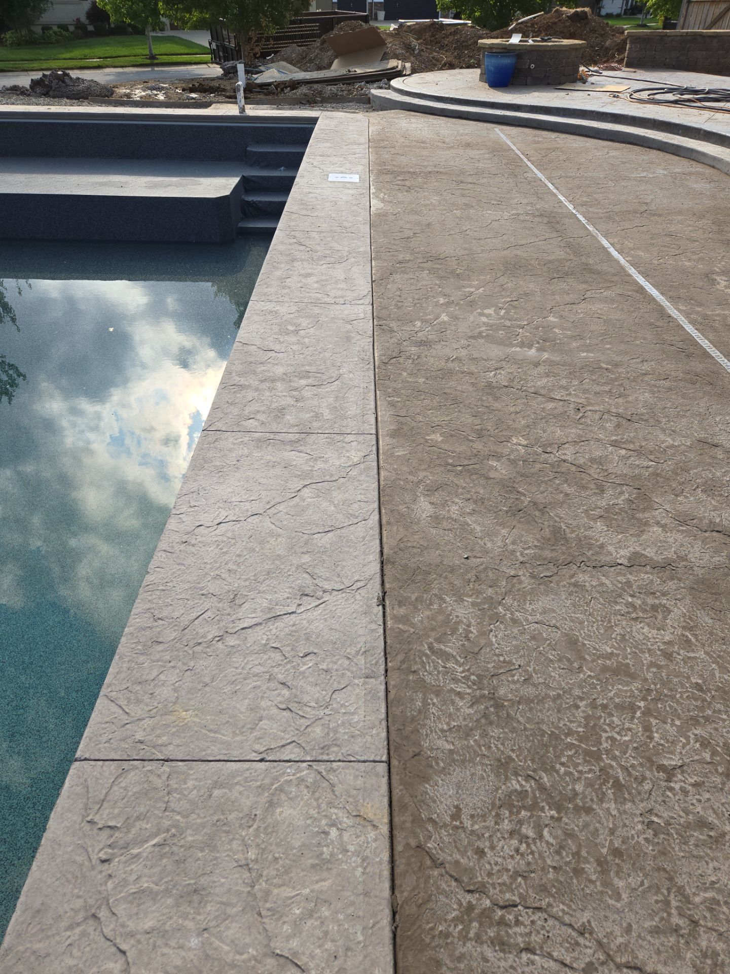 Back Yard Pool Patio by LAND ESCAPES LLC